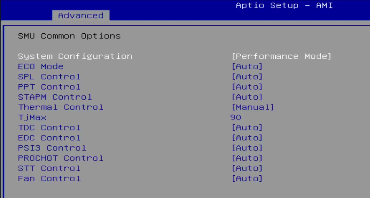 Power Profile Settings